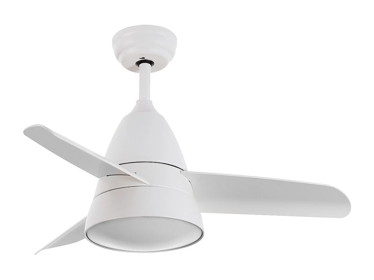 Ventilateur de Plafond Silencieux Industriel Blanc 91cm Moteur DC Blanc CCT Avec lumière, Télécommande RF, Wifi: False