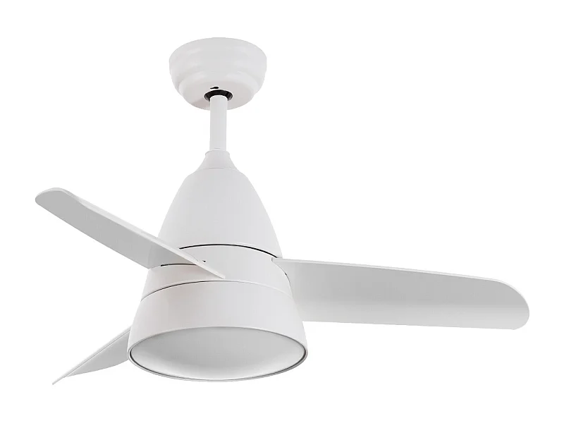Ventilateur de Plafond Silencieux Industriel Blanc 91cm Moteur DC Blanc CCT Avec lumière, Télécommande RF, Wifi: False