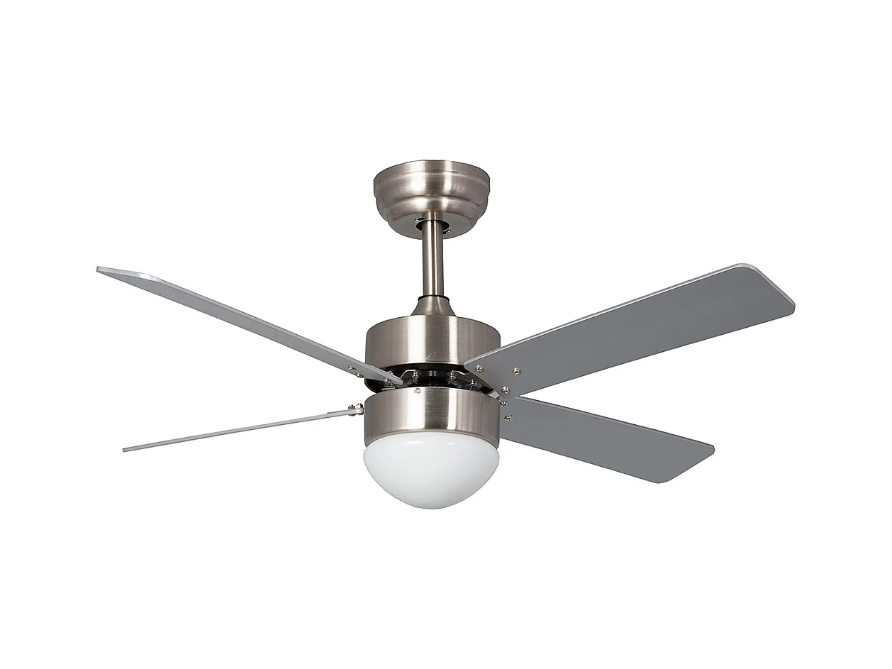 Ventilador de Techo Silencioso Cygnus Níquel 107cm Motor DC Plateado CCT  Wifi: