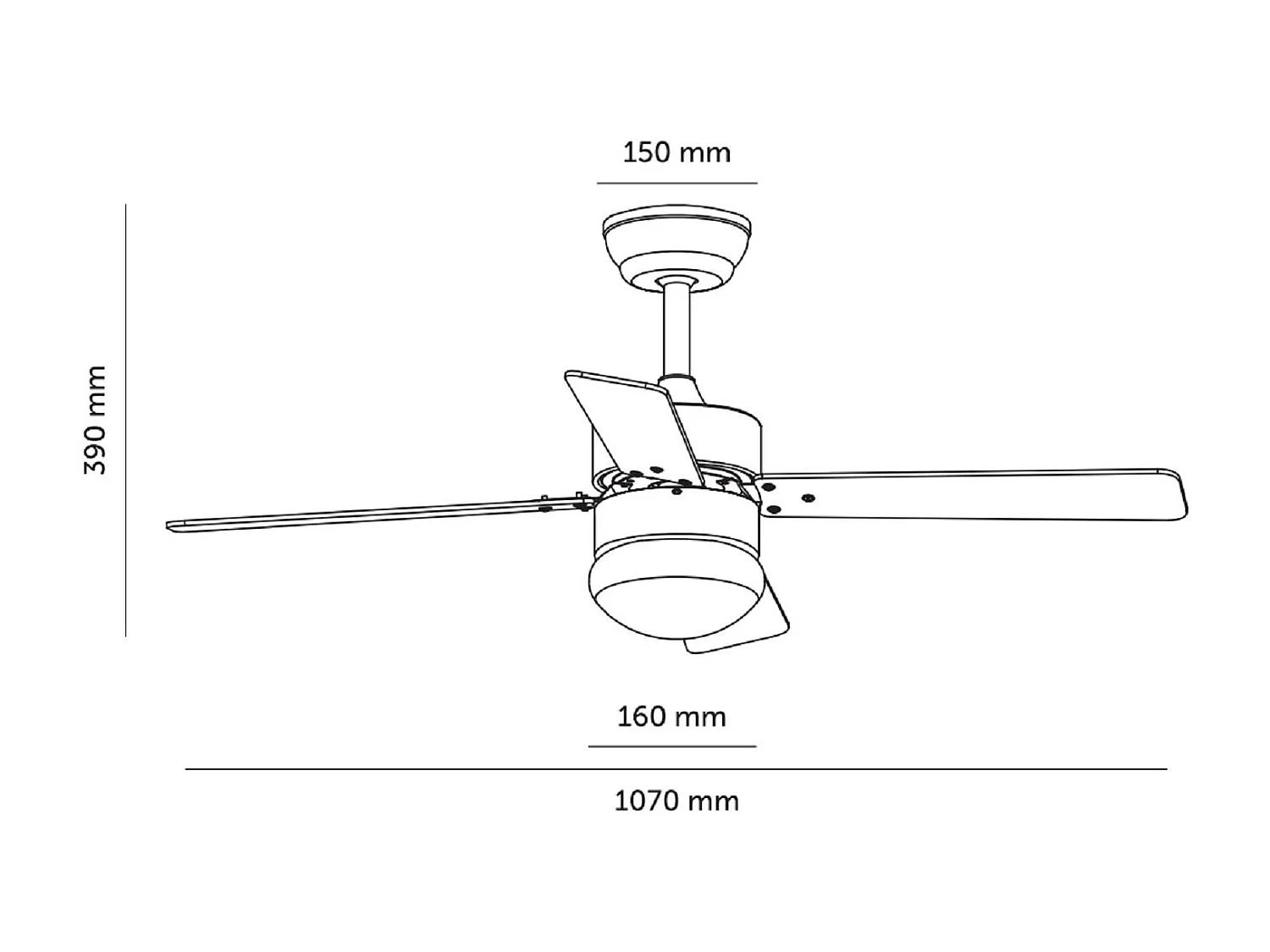 Ventilateur de Plafond Silencieux Cygnus Niquel 107cm Moteur DC  Argent CCT , , Wifi: