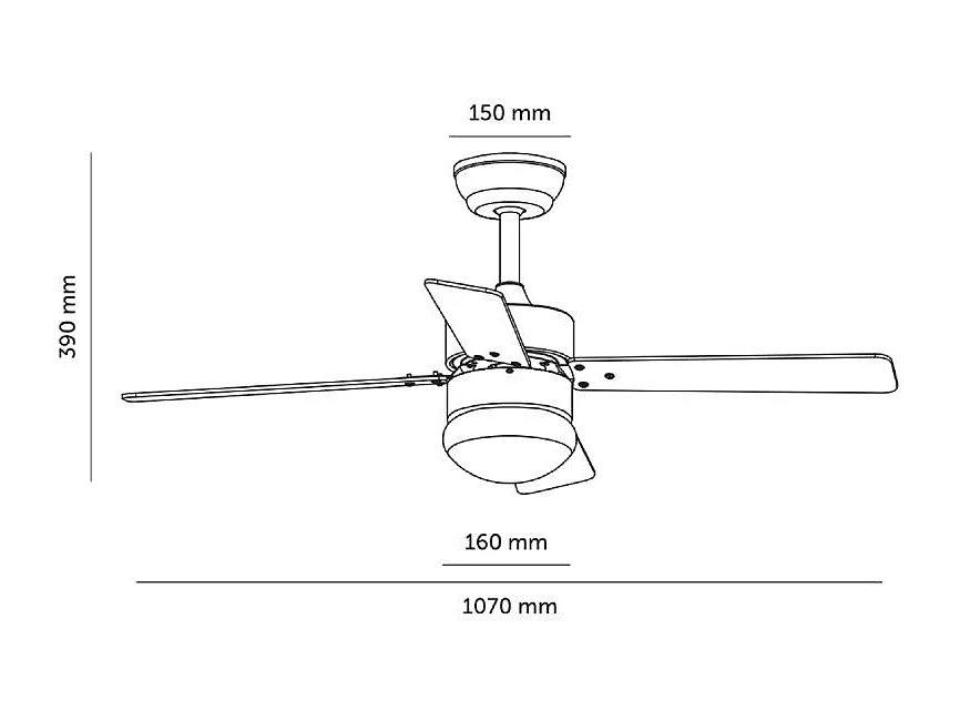 Ventilateur de Plafond Silencieux Cygnus Niquel 107cm Moteur DC  Argent CCT , , Wifi: False