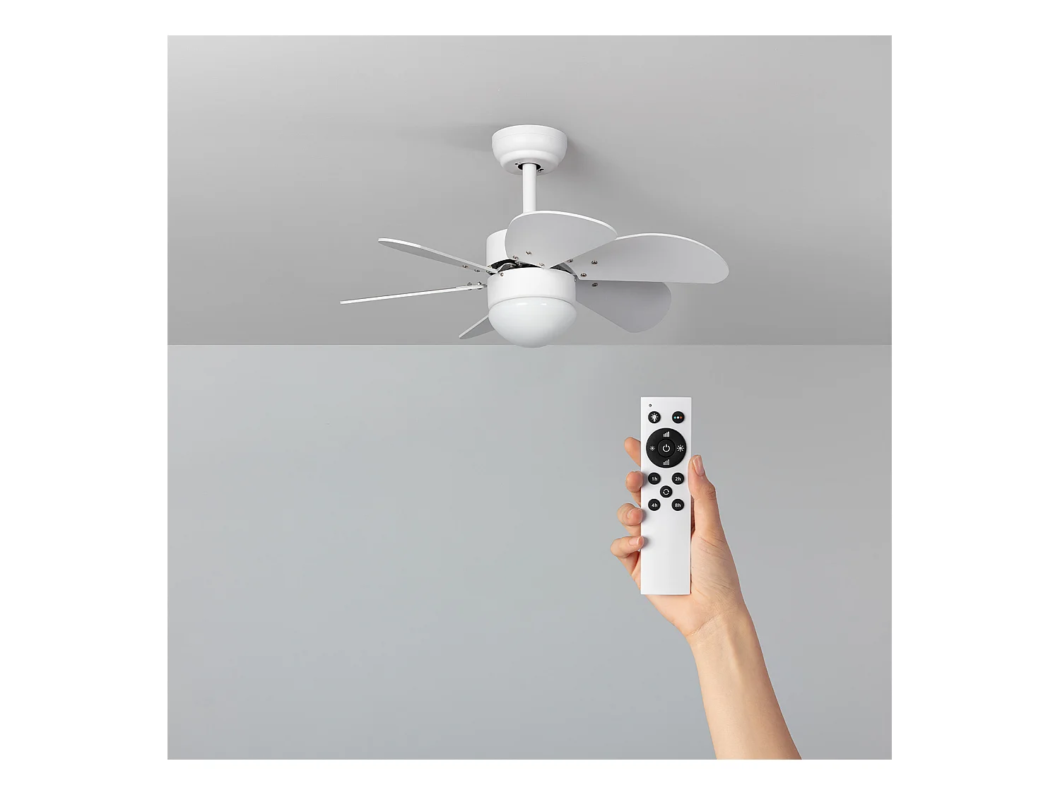 Ventilador de Techo Silencioso Orion Blanco 81cm Motor DC Blanco  Wifi: