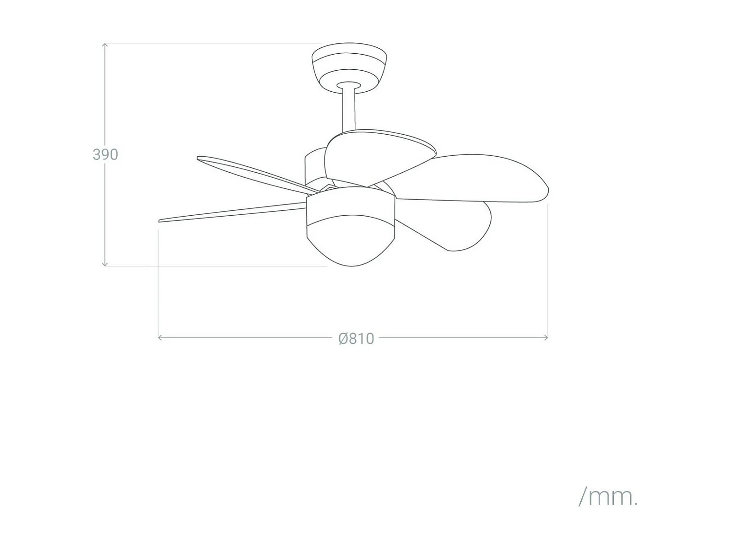 Ventilador de Techo Silencioso Orion Blanco 81cm Motor DC Blanco  Wifi: