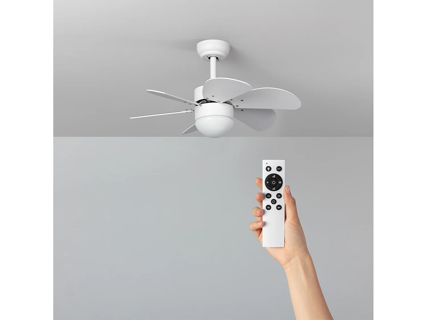 Ventilateur de Plafond Silencieux Orion Blanc 81cm Moteur DC Blanc  , , Wifi: