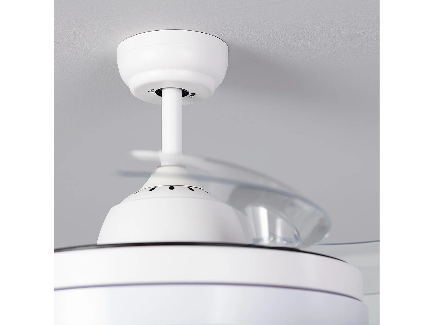 Ventilateur de Plafond Rétractable Silencieux Dalori Blanc 106cm Moteur DC Blanc  , , Wifi: False