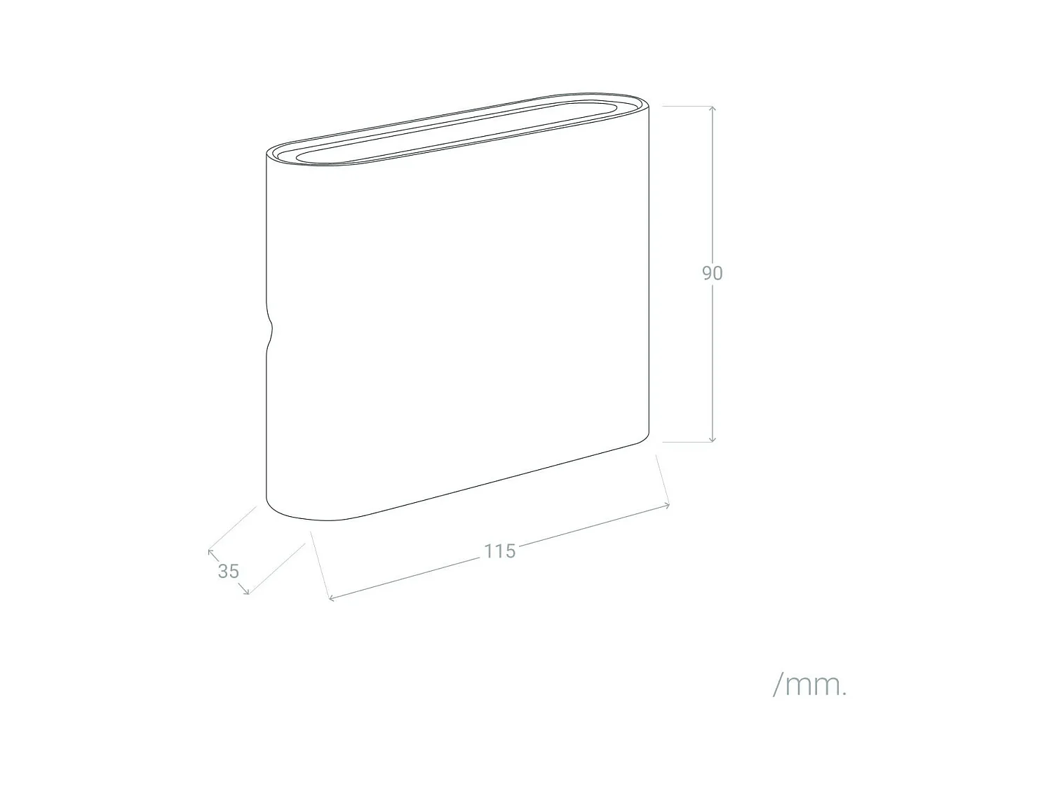 Applique Murale Extérieure LED 6W Aluminium Carrée Éclairage Double Face Noire  2700K Blanc chaud