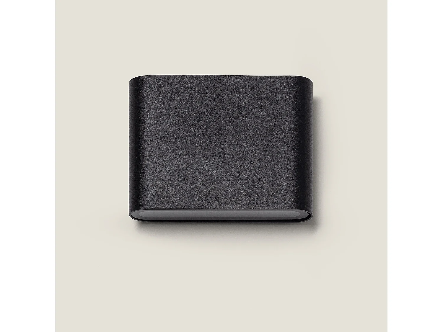 Applique Murale Extérieure LED 6W Aluminium Carrée Éclairage Double Face Noire  2700K Blanc chaud