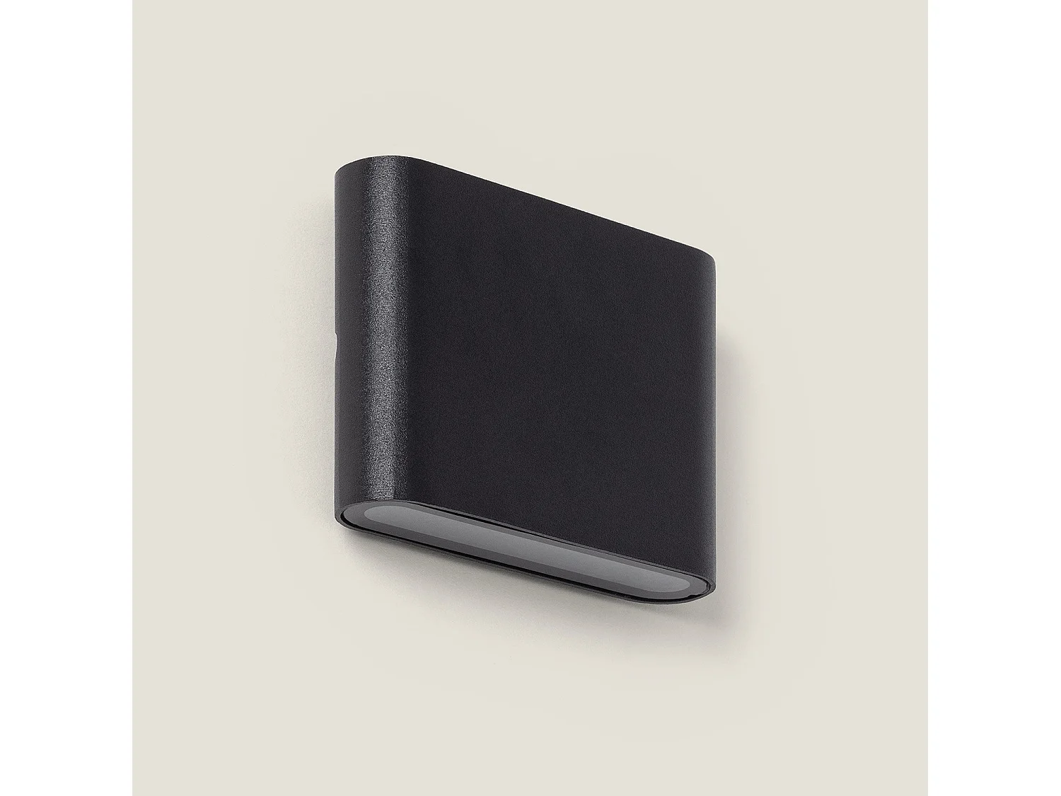 Aplique de Pared Exterior LED 6W Aluminio Cuadrado Iluminación Doble Cara Luming Negro 2700K Blanco Cálido