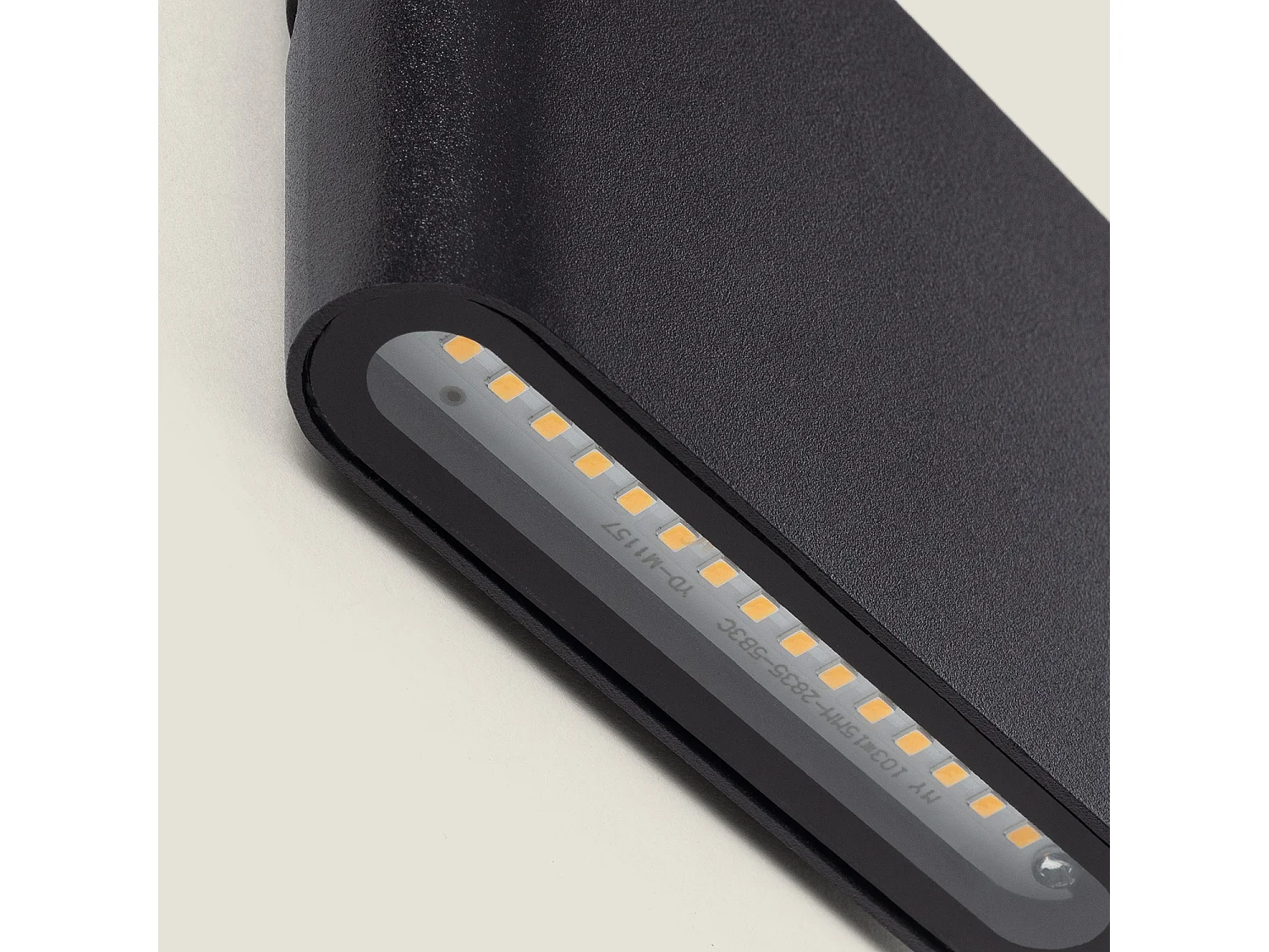 Aplique de Pared Exterior LED 6W Aluminio Cuadrado Iluminación Doble Cara Luming Negro 2700K Blanco Cálido