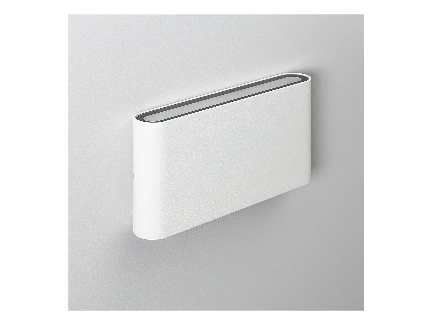 Applique Murale LED Extérieure Einar 12W Éclairage Double Face Rectangulaire Blanche  2700K Blanc chaud