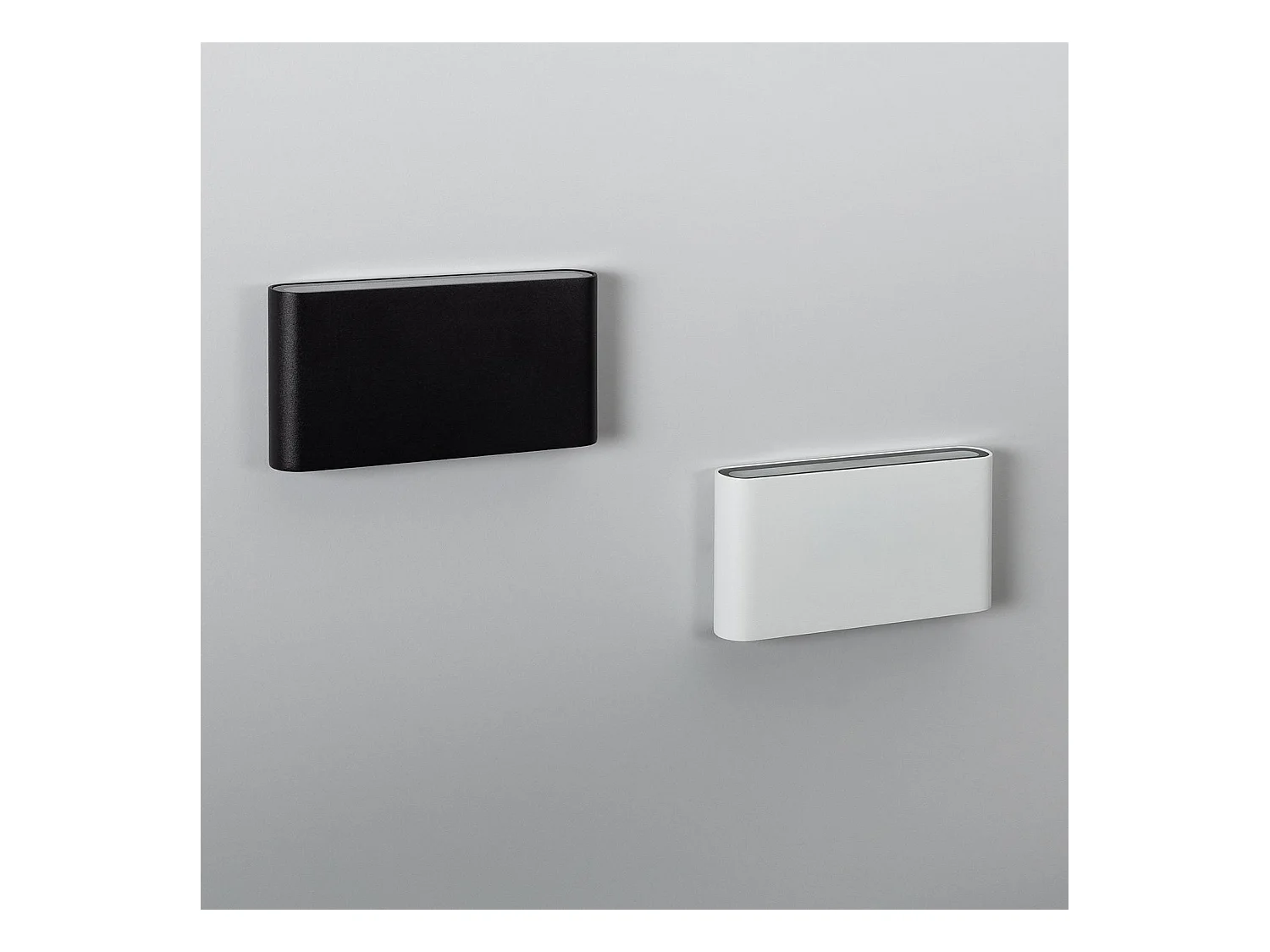 Applique Murale LED Extérieure Einar 12W Éclairage Double Face Rectangulaire Blanche  2700K Blanc chaud