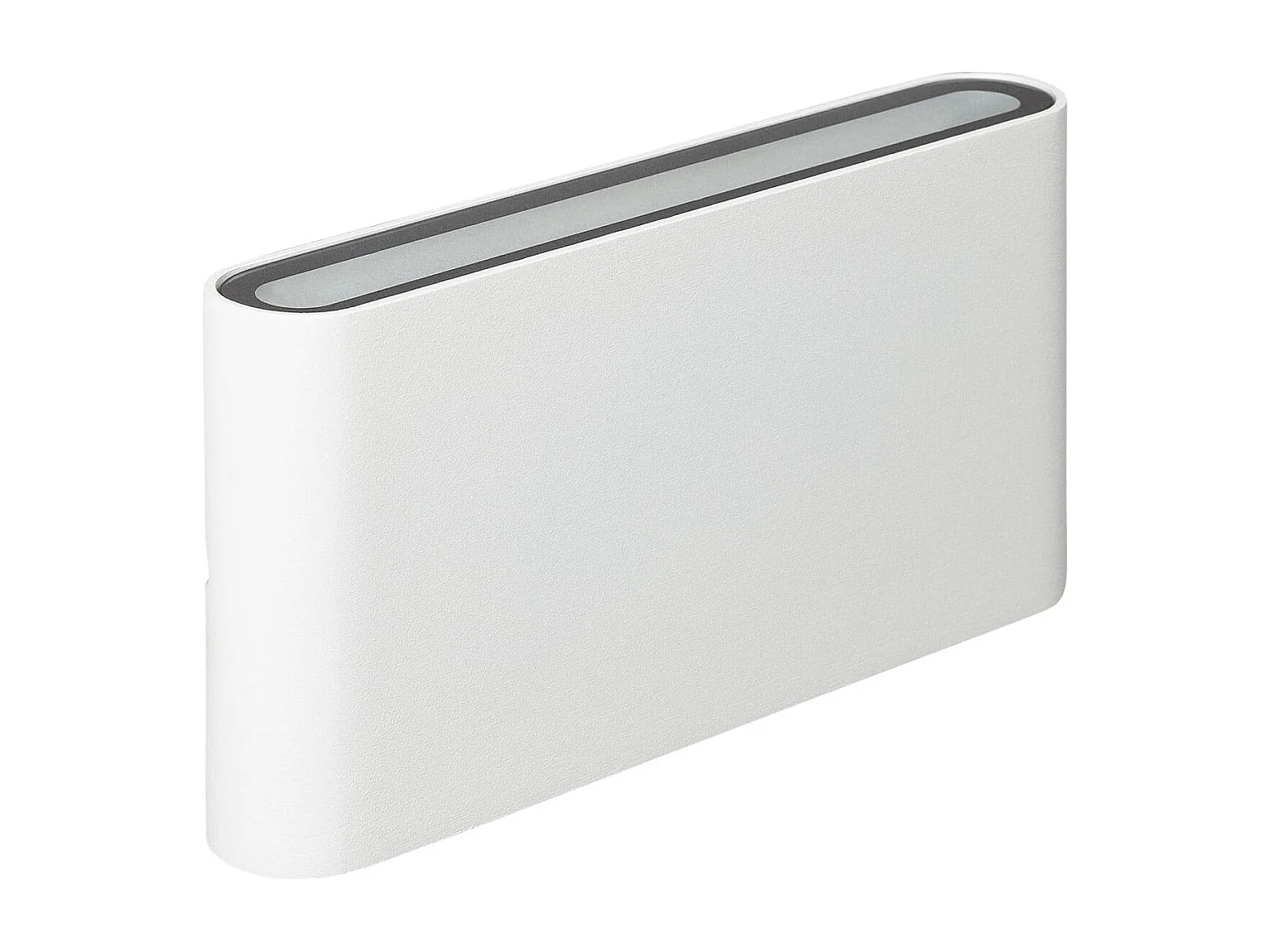 Aplique de Pared Exterior LED 12W Iluminación Aluminio Doble Cara Rectangular Blanco Luming