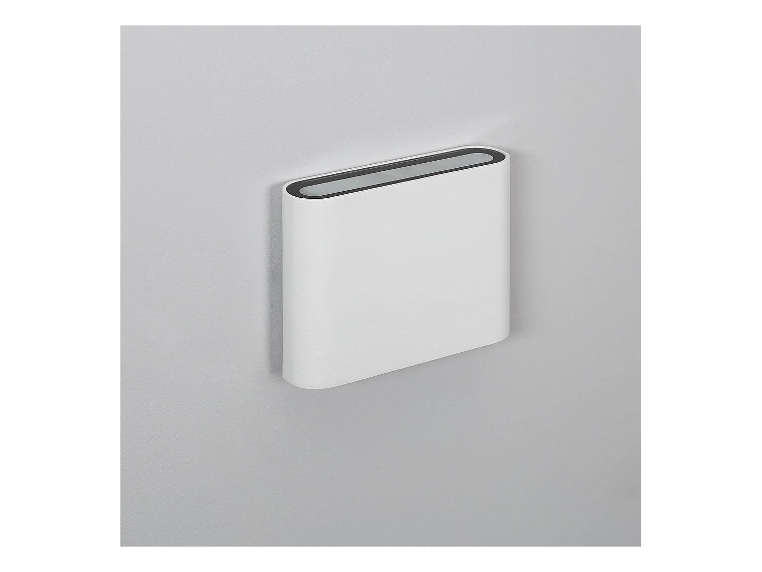 Applique Murale LED Extérieure Zeus 6W Éclairage Double Face Carrée Blanche  4000K Blanc neutre