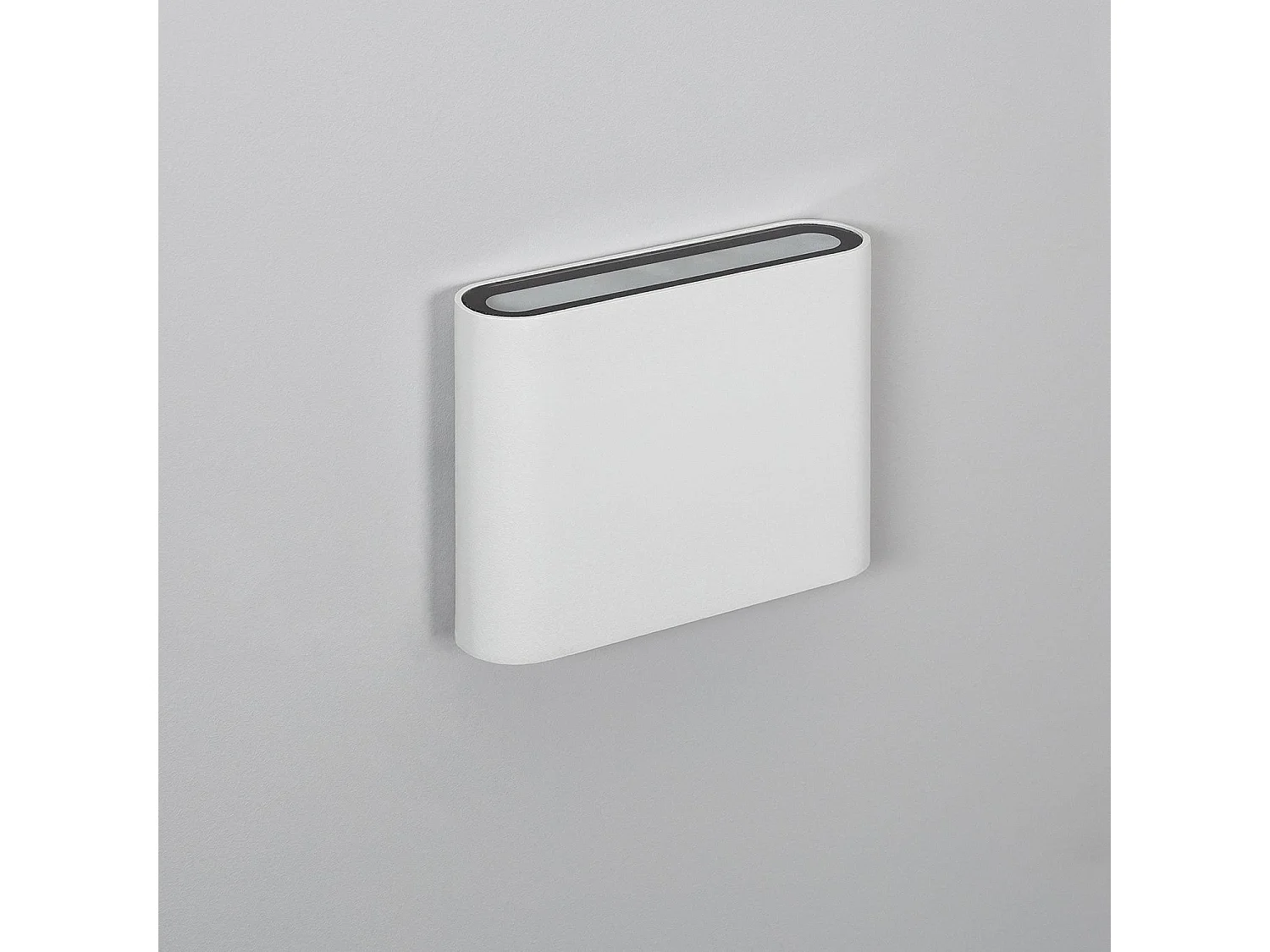 Applique Murale LED Extérieure Zeus 6W Éclairage Double Face Carrée Blanche  4000K Blanc neutre