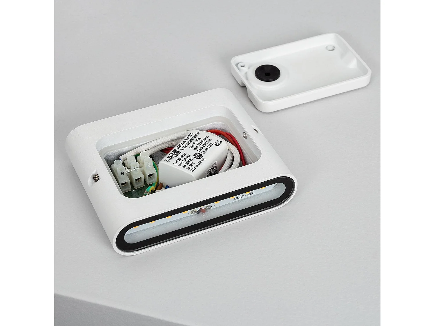 Applique Murale LED Extérieure Luming 6W Éclairage Double Face Carrée Blanche  4000K Blanc neutre