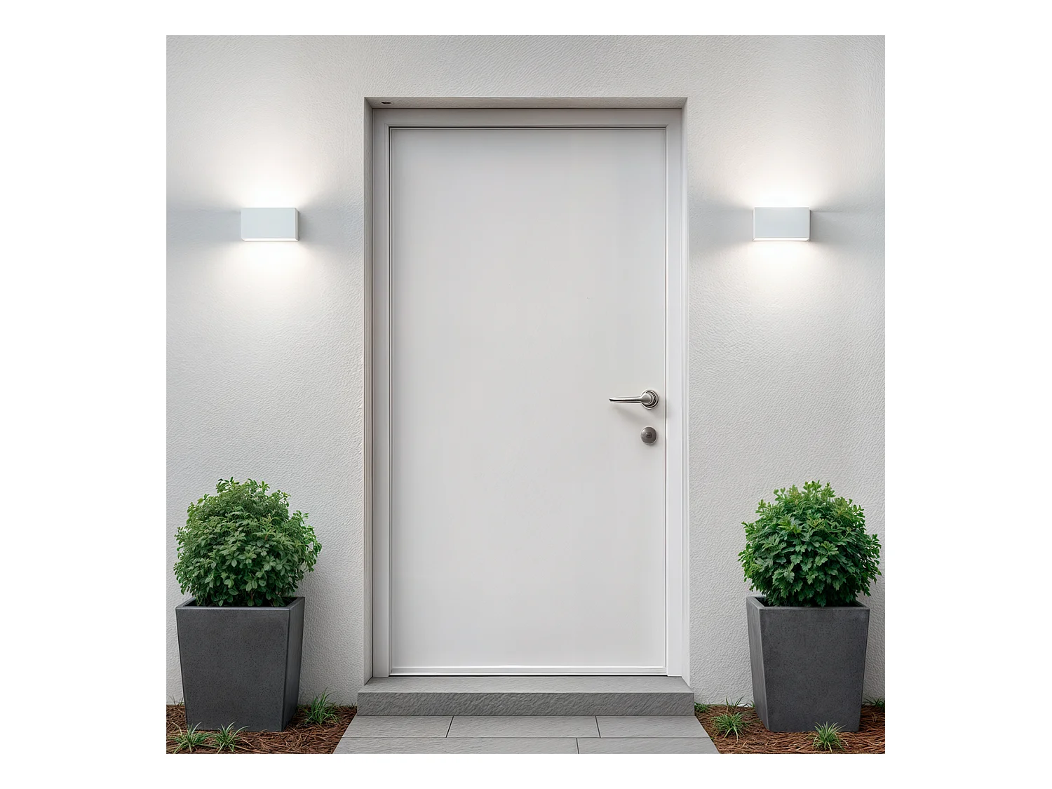 Aplique de Pared Exterior LED 10W Iluminación Doble Cara Rectangular Blanco Hera 4000K Blanco Neutro