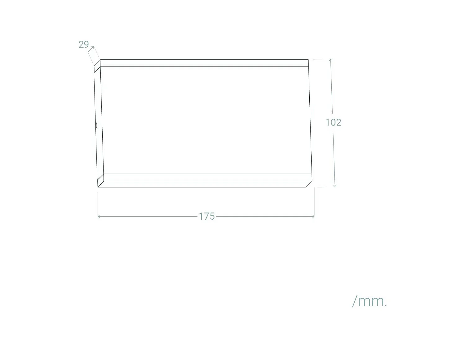 Aplique de Pared Exterior LED 10W Iluminación Doble Cara Rectangular Blanco Hera 4000K Blanco Neutro