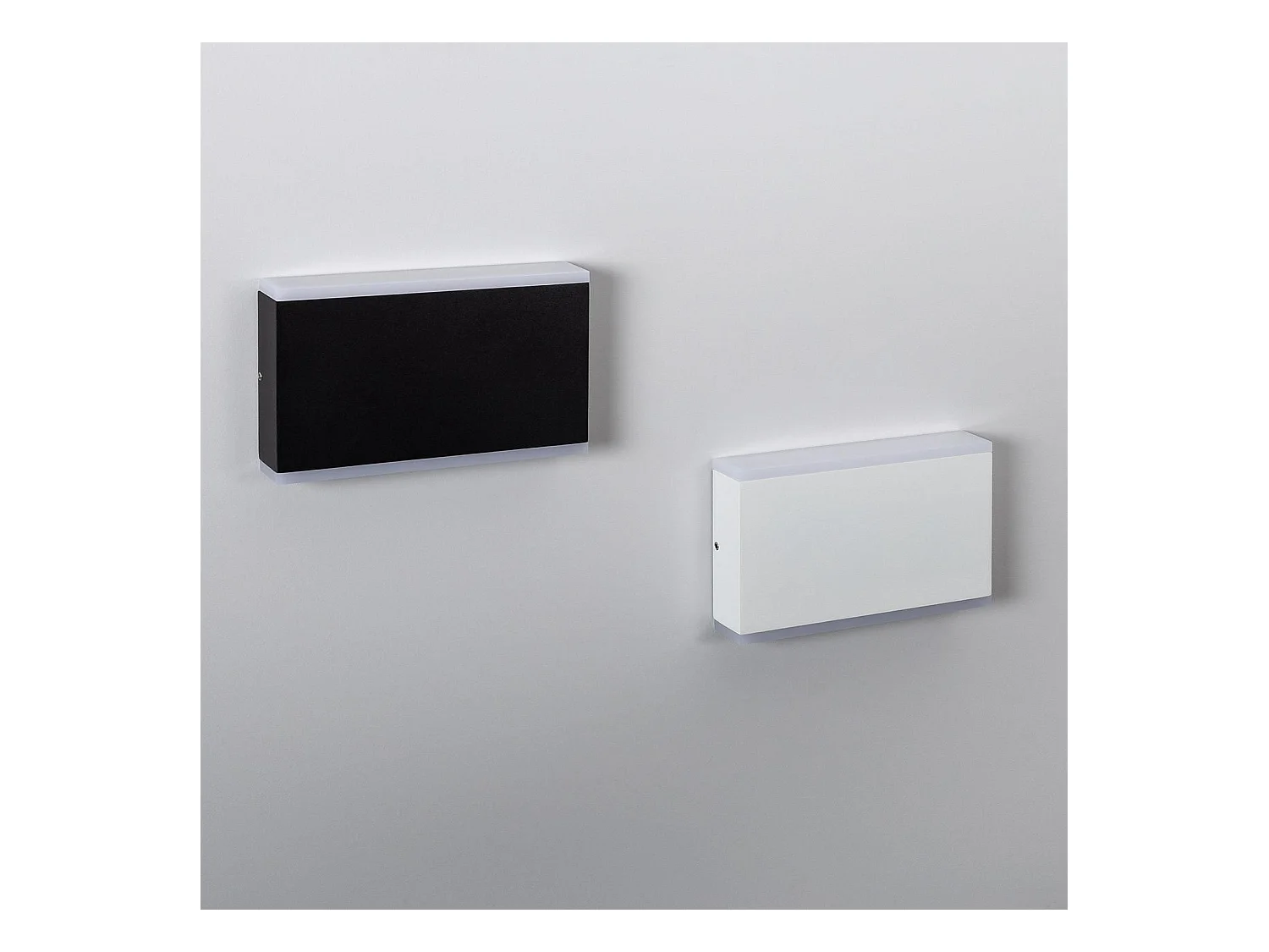 Aplique de Pared Exterior LED 10W Iluminación Doble Cara Rectangular Blanco Hera 4000K Blanco Neutro