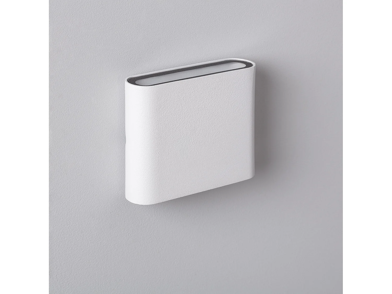 Applique Murale Extérieure LED 6W Aluminium Carrée Éclairage Double Face Blanche 4000K Blanc neutre