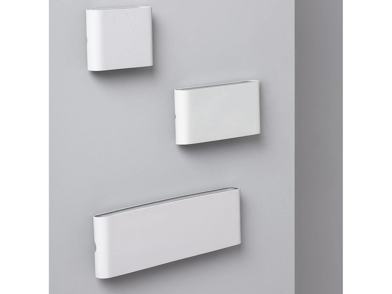 Applique da Parete Esterni LED 6W Alluminio Quadrata Illuminazione Doppia Luce Luming Bianco 4000K Bianco Naturale