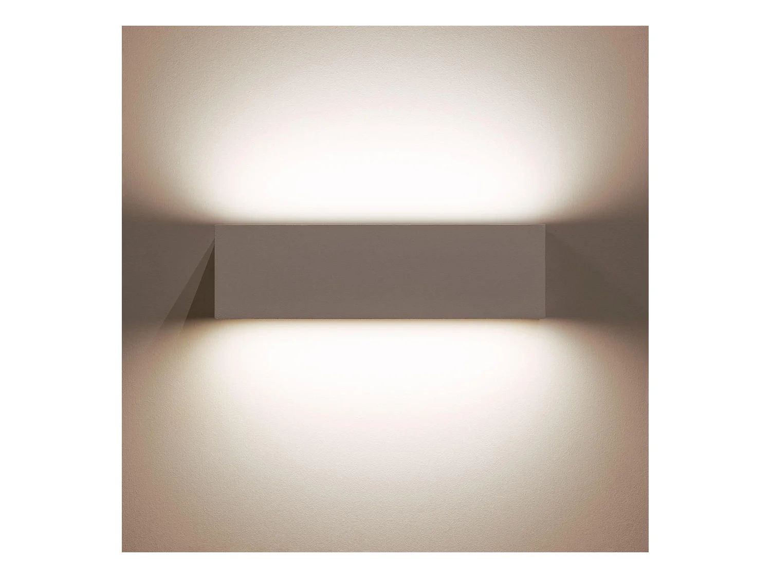 Applique Murale LED Extérieure Lena 10W Éclairage Double Face Rectangulaire Blanche 2700K Blanc chaud