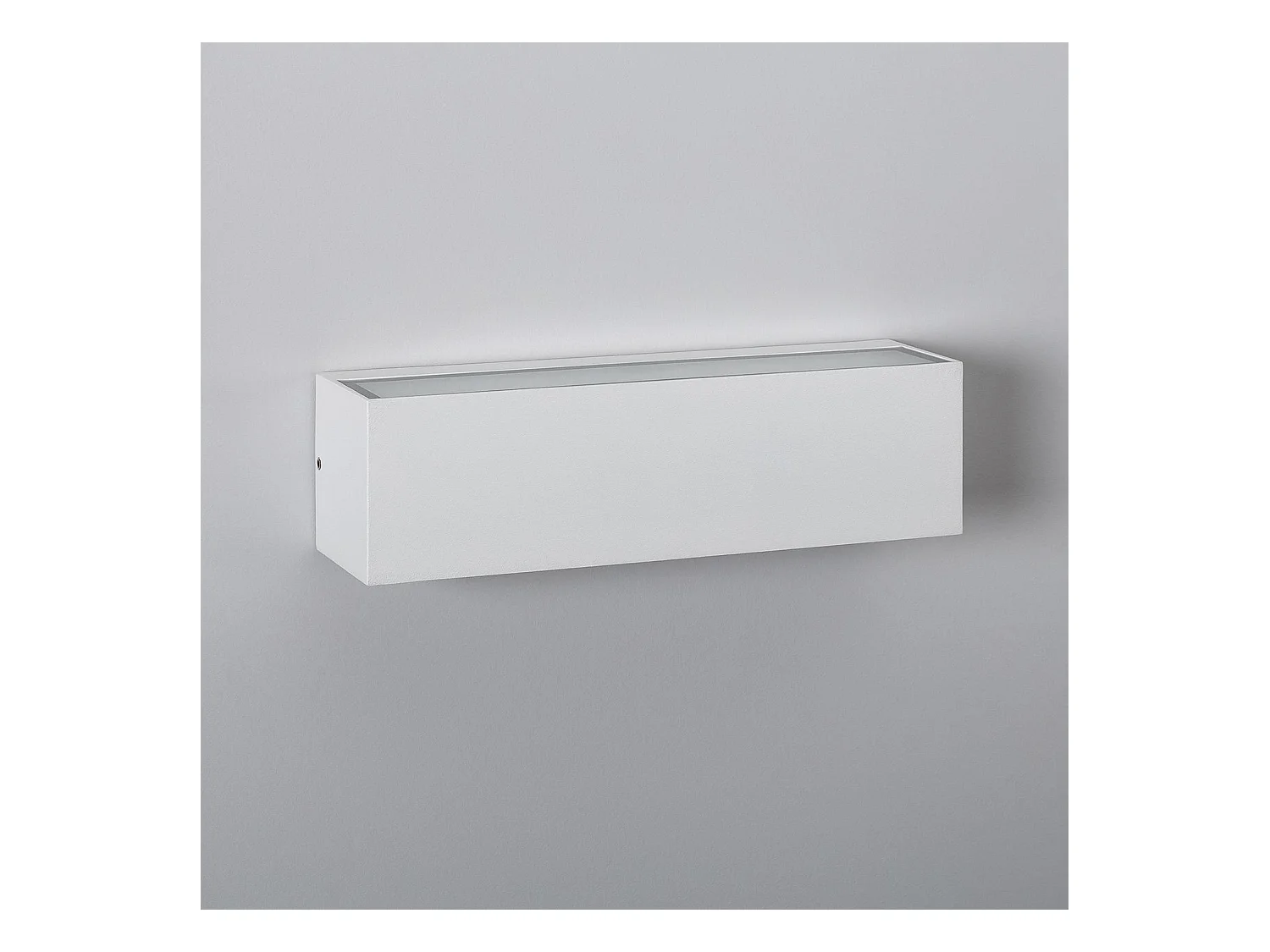 Applique Murale LED Extérieure Lena 10W Éclairage Double Face Rectangulaire Blanche 2700K Blanc chaud