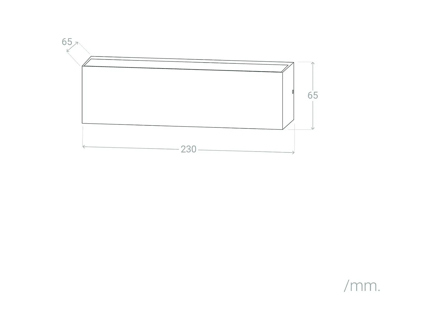 Applique Murale LED Extérieure Lena 10W Éclairage Double Face Rectangulaire Blanche 2700K Blanc chaud