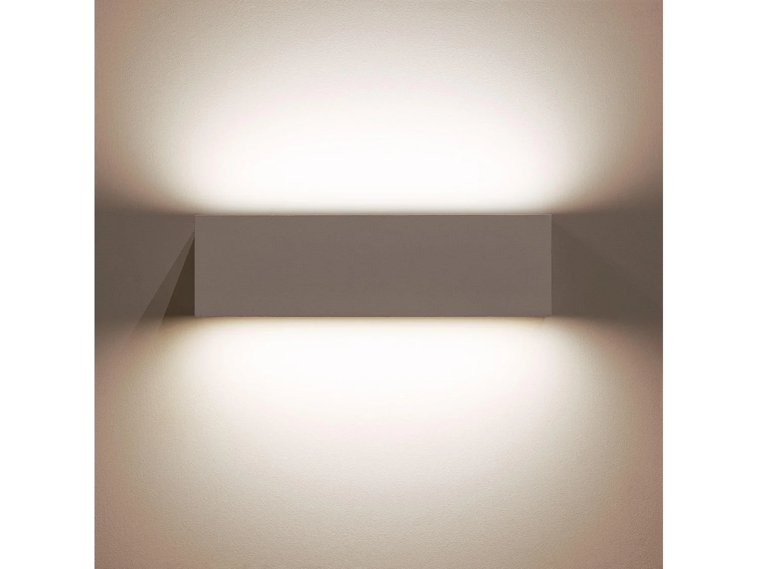 Applique Murale LED Extérieure Lena 10W Éclairage Double Face Rectangulaire Blanche 2700K Blanc chaud