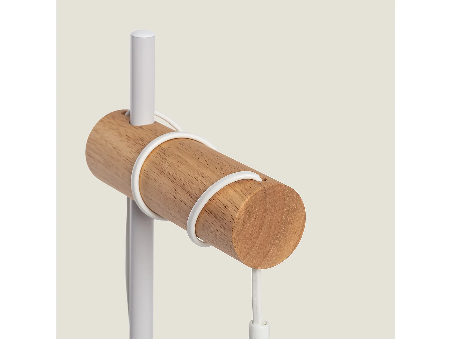 Lampada da Tavolo in Metallo Wi-Fi con Regolatore Monah Bianco