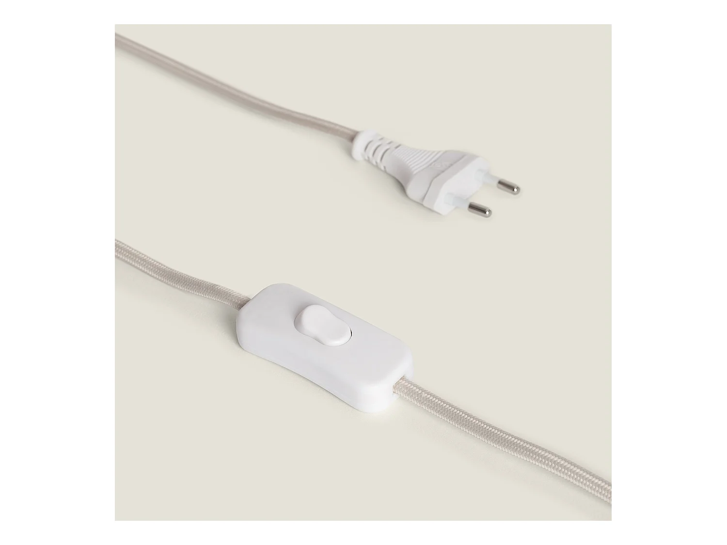 Lampe à Poser Rotin et Métal Baracoa Blanc