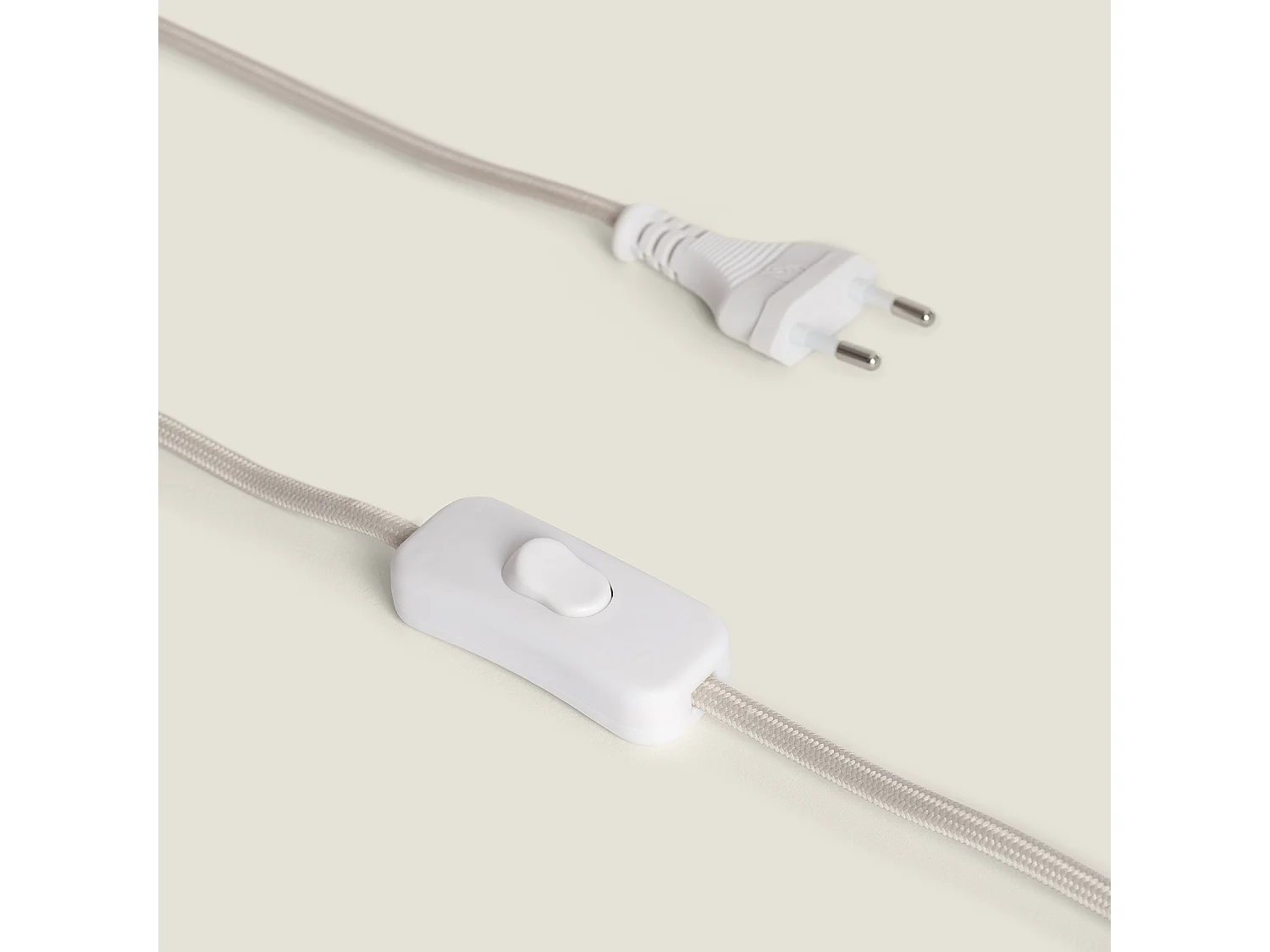 Lampe à Poser Rotin et Métal Baracoa Blanc