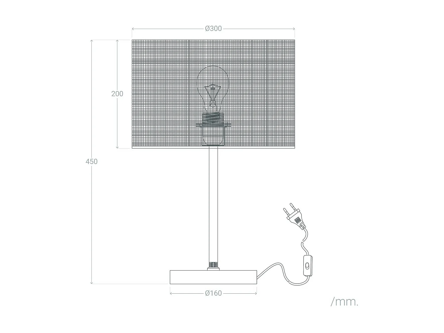 Lampe à Poser Rotin et Métal Baracoa Blanc