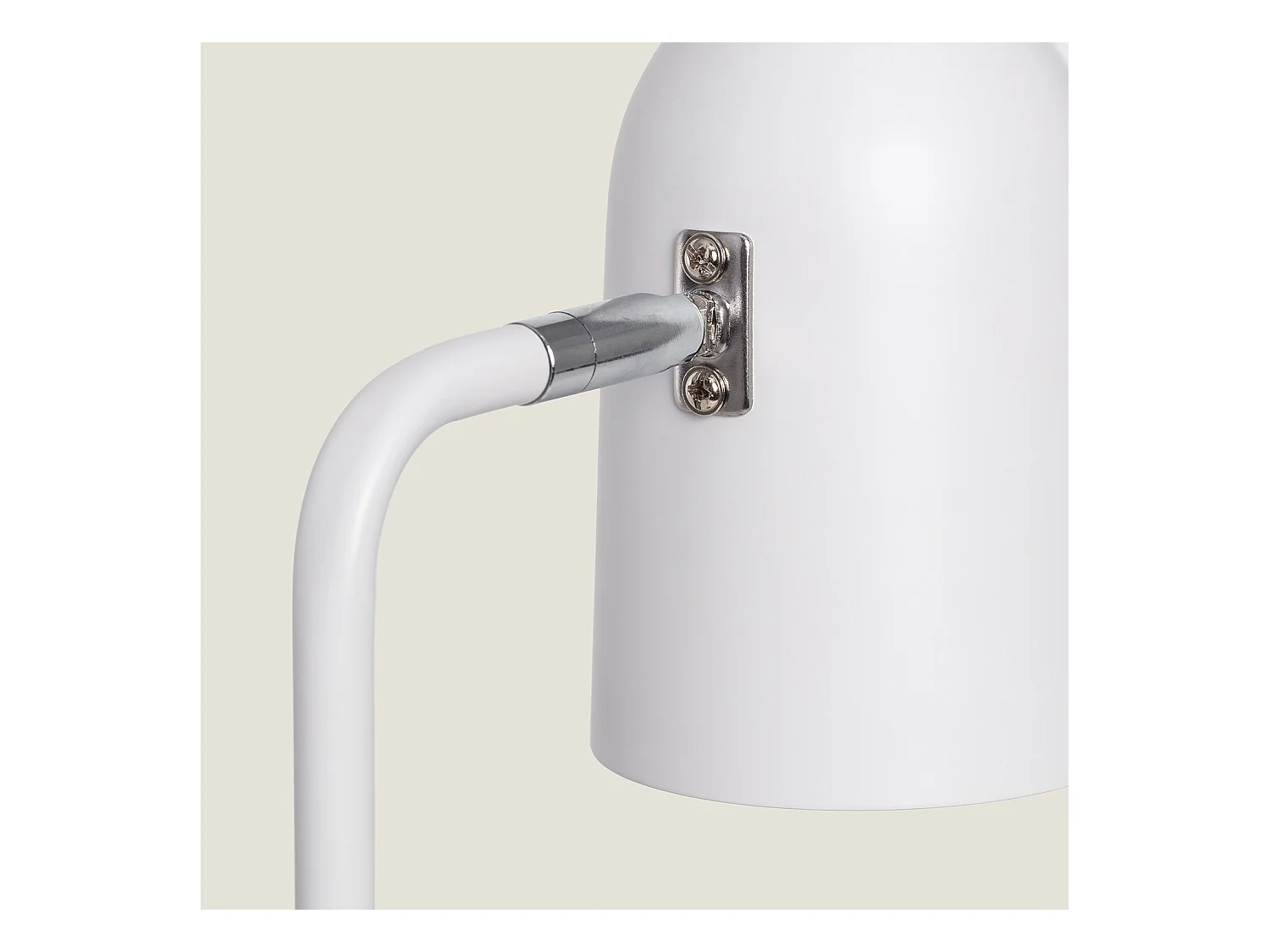 Lámpara Flexo Escritorio de Metal con Portalápices Waal Blanco