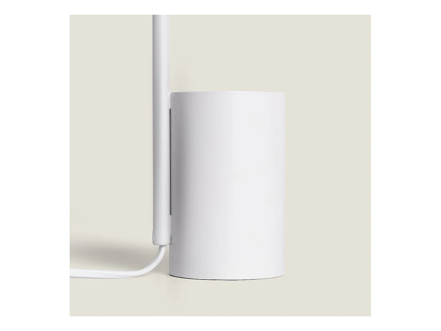 Lámpara Flexo Escritorio de Metal con Portalápices Waal Blanco