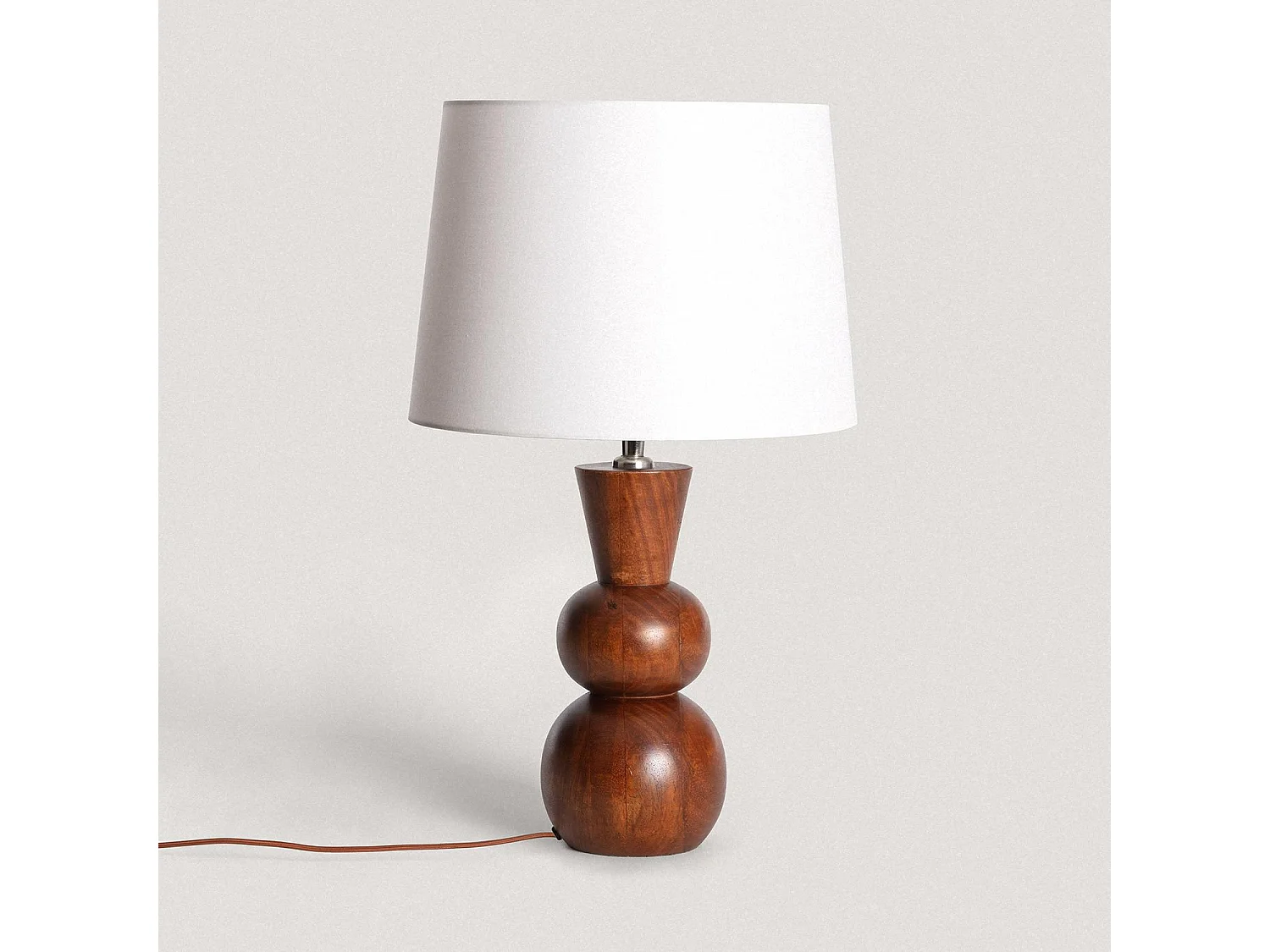 Lampe à Poser en bois Vinda ILUZZIA Naturel