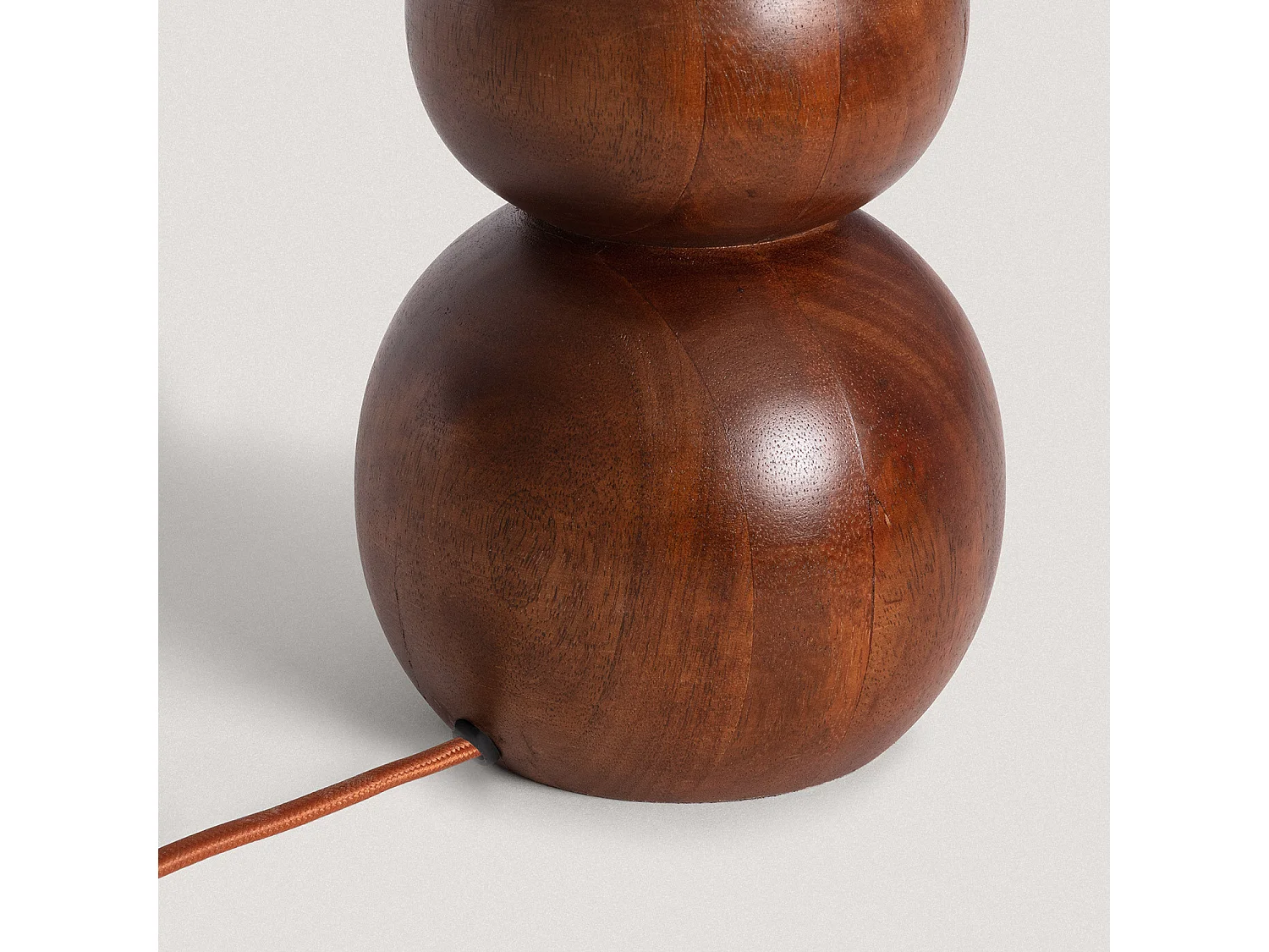 Lampe à Poser en bois Vinda ILUZZIA Naturel