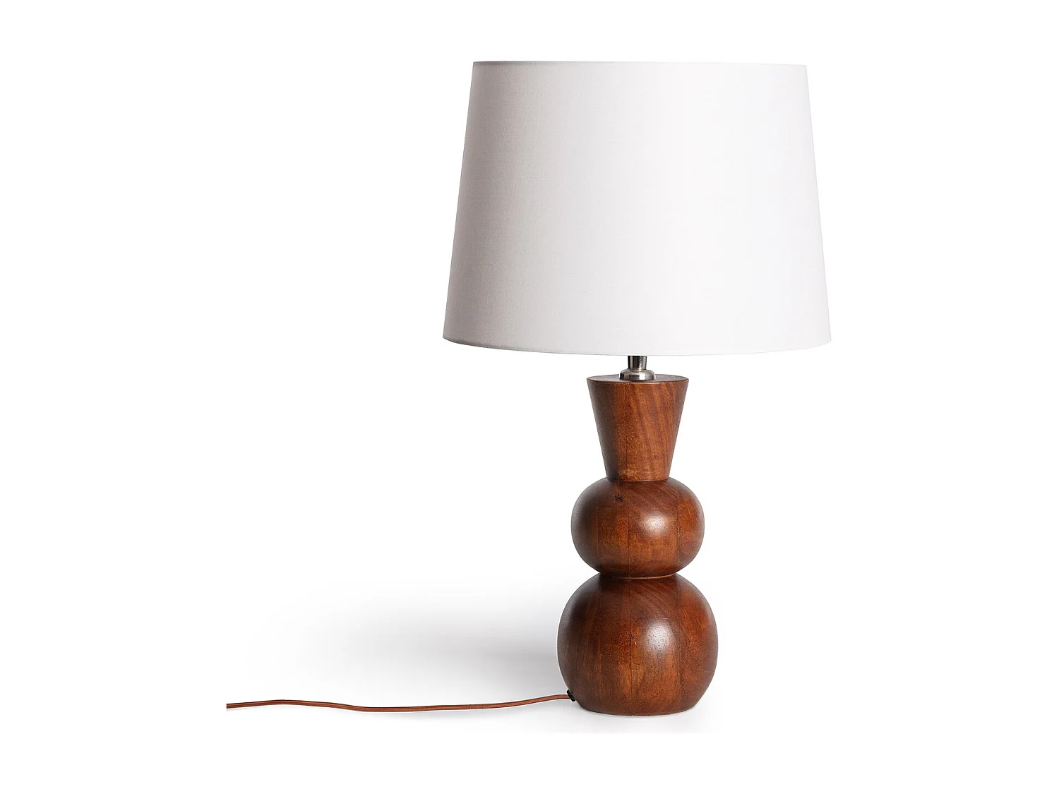 Lampe à Poser Bois Vinda ILUZZIA Naturel