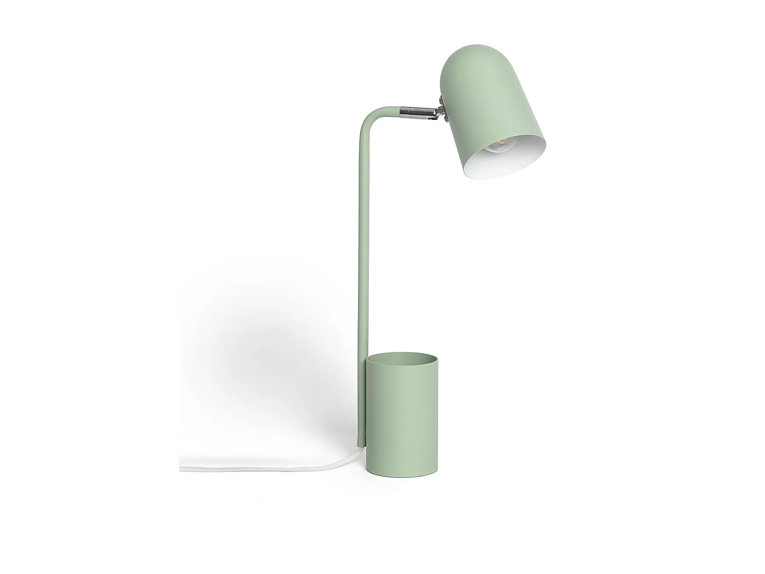 Lampe de Bureau Flex Métal avec Porte-Crayons Waal  Vert Céladon