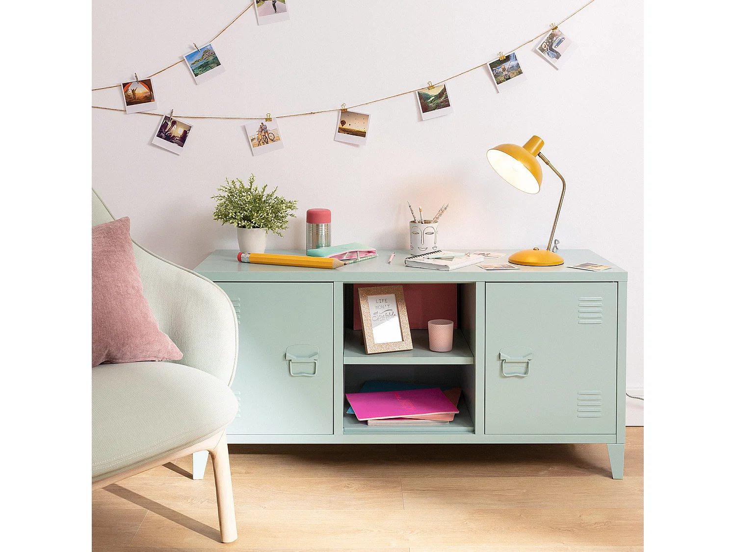 Lampe de Bureau Flex Métal Sahani Moutarde