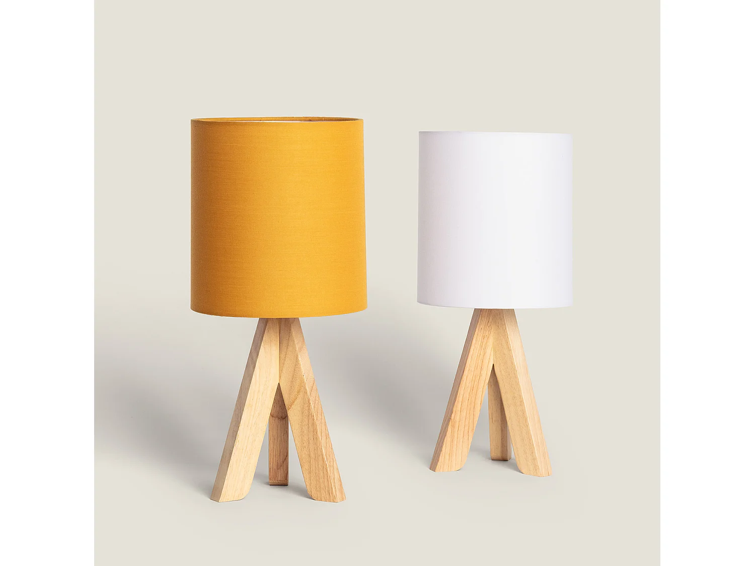 Lampe à Poser Bois Kanuni  Moutarde