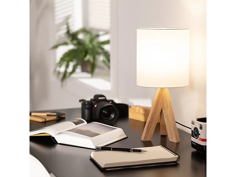 Lampe à Poser Bois Kanuni  Moutarde