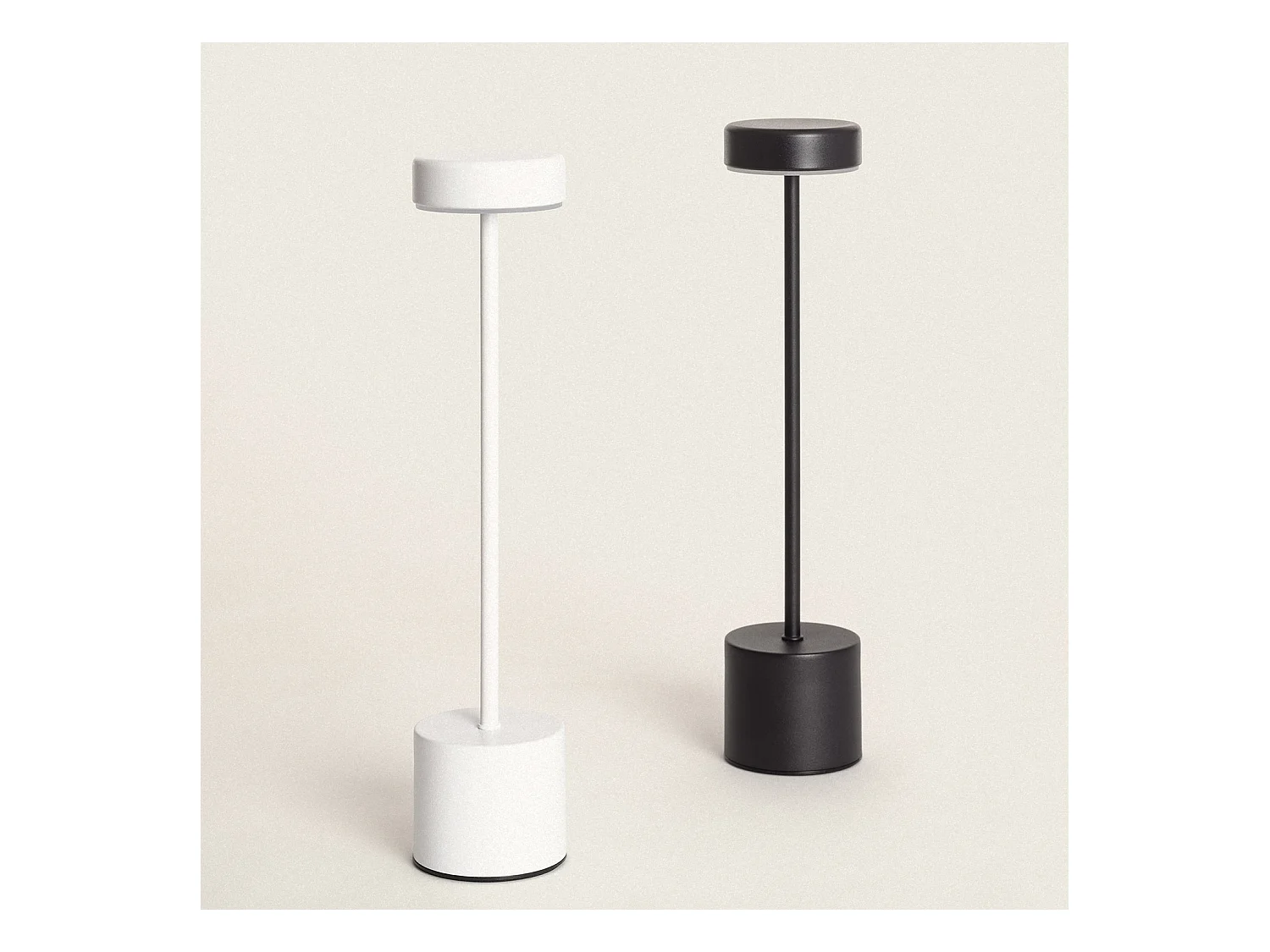 Lámpara de Mesa LED Portátil con Batería USB Recargable Zimba Negro