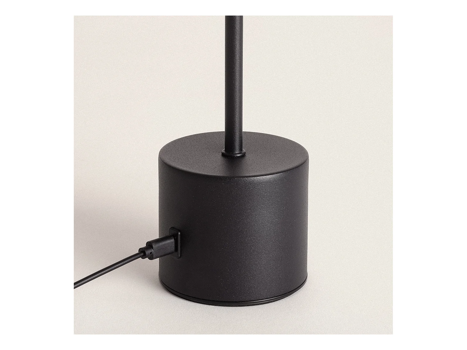 Lámpara de Mesa LED Portátil con Batería USB Recargable Zimba Negro