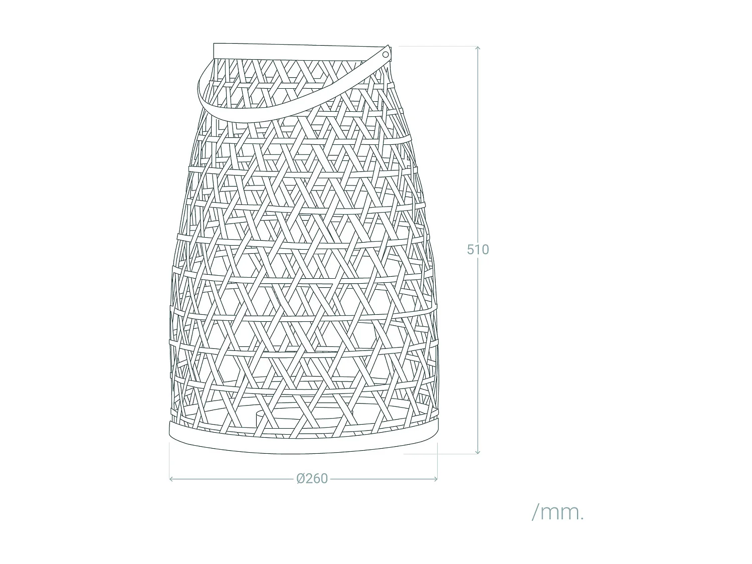 Lampada da Tavolo Bambú Sumailla Colore Naturale con Telecomando