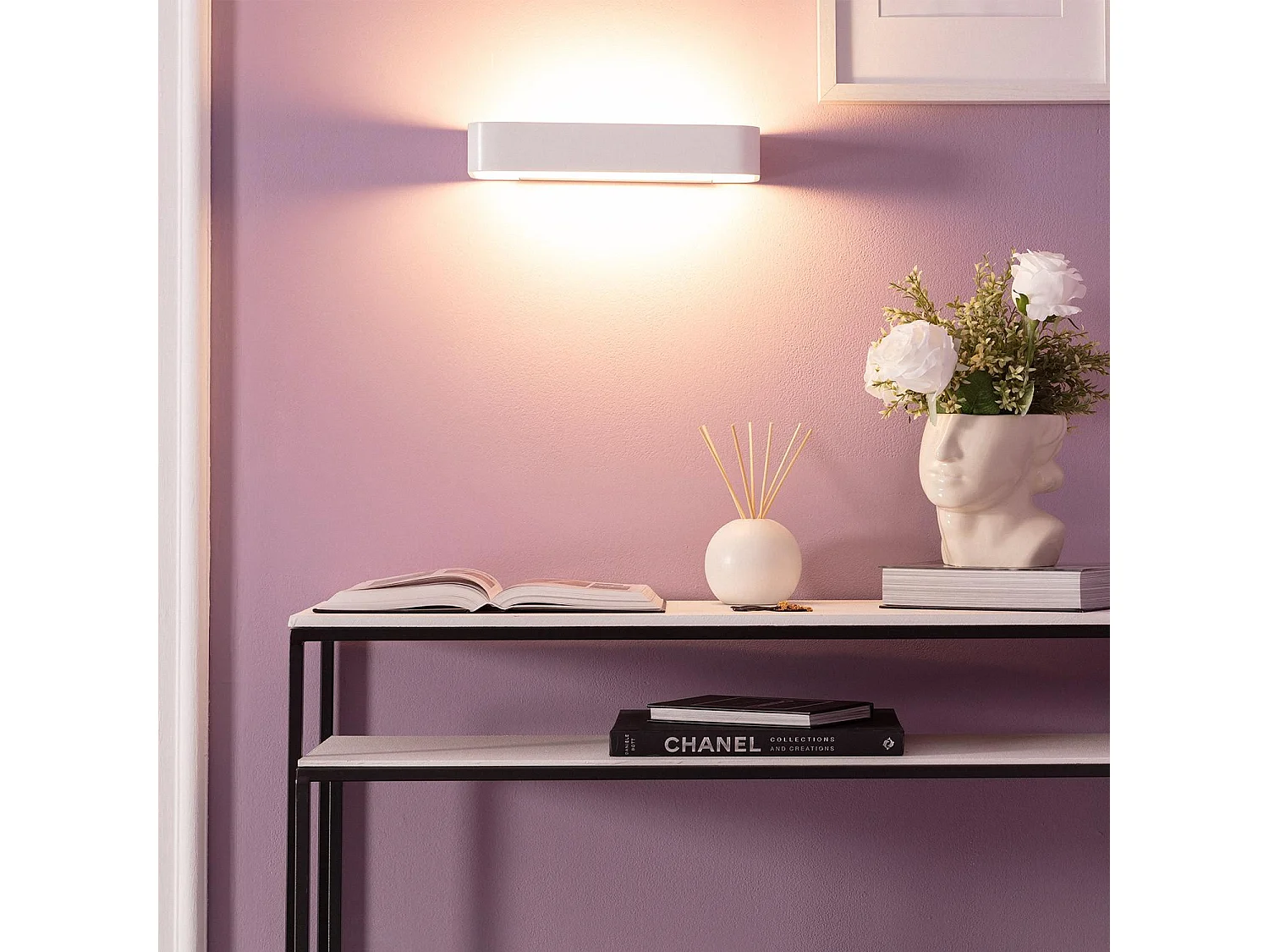 Applique Murale LED Aluminium Deves 9W Blanche 2700K Blanc chaud