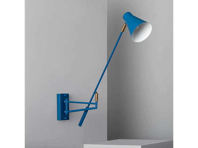 Lámpara de Pared Articulable Metal Talda Azul