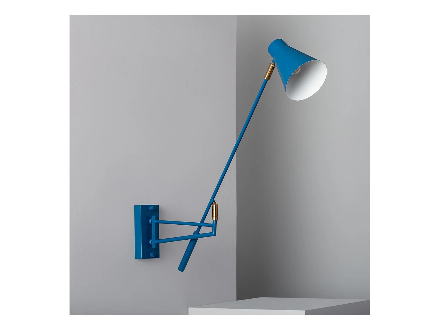 Lampe Murale Articulée Métal Talda Bleu