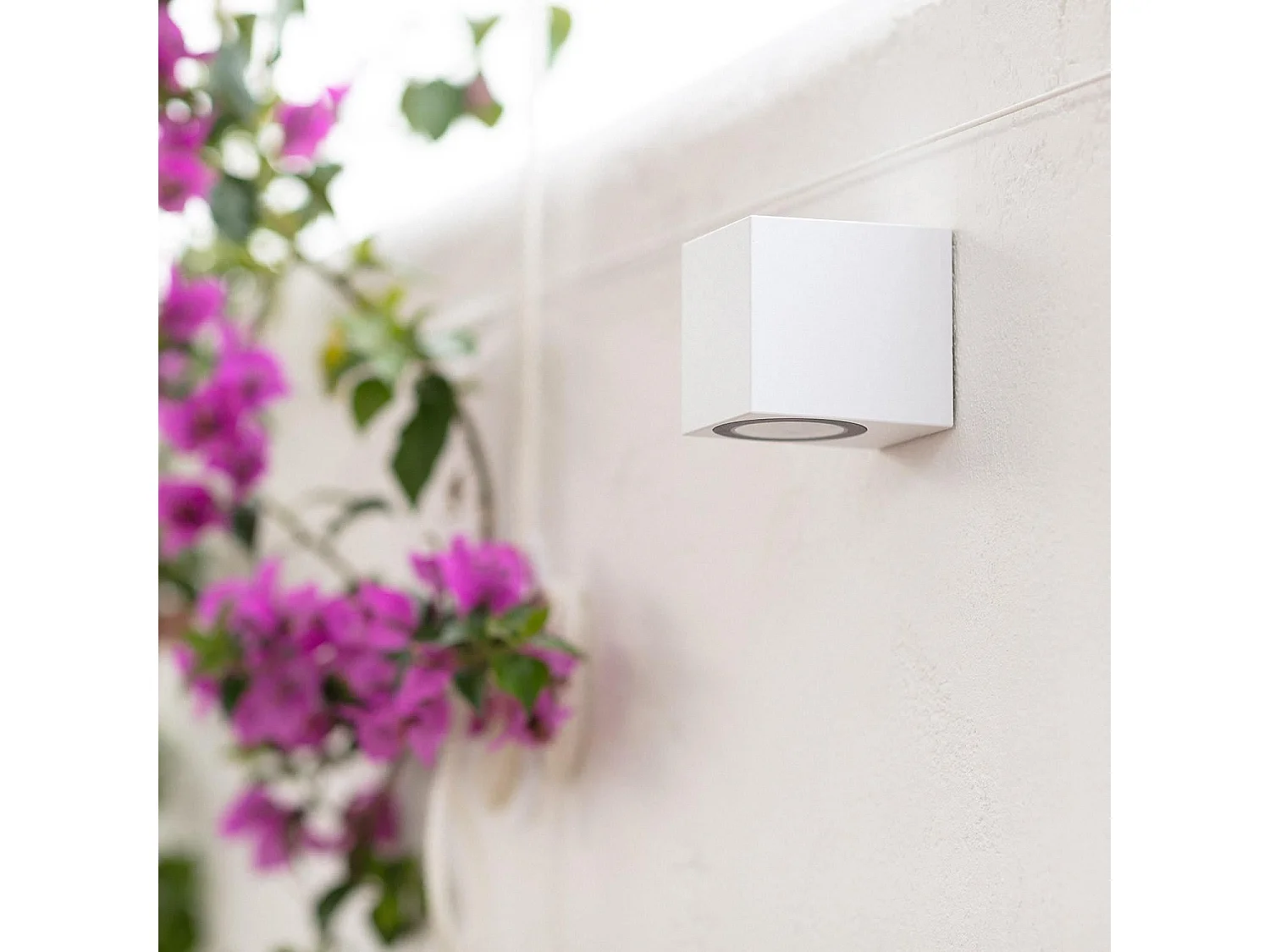 Aplique Exterior de Pared Miseno Blanco Blanco