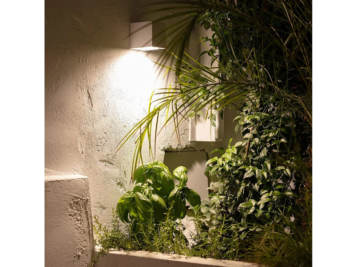 Aplique Exterior de Pared Miseno Blanco Blanco