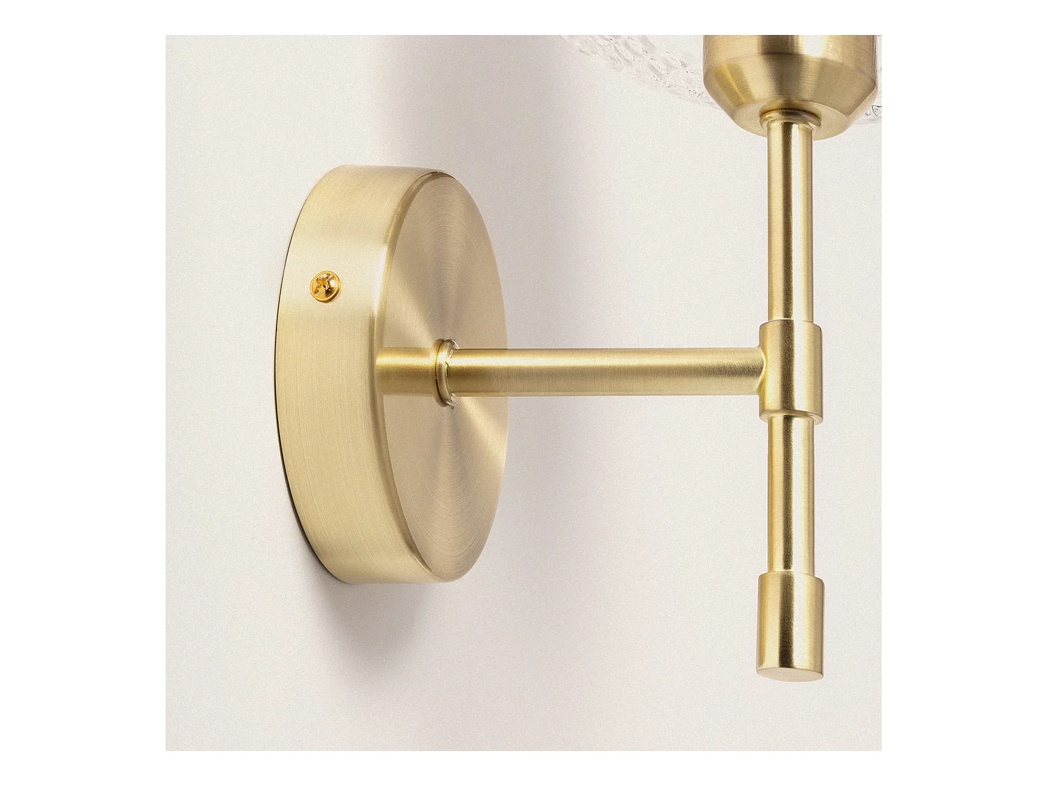 Applique da Parete Metallo e Vetro Stiklu Oro